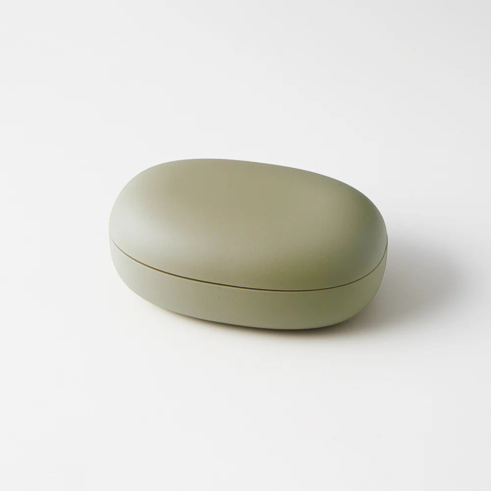 BENTO BOX - PEBBLE BAMBOO-GREEN