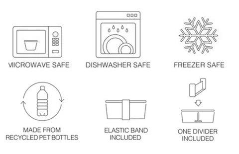 BENTO BOX - PEBBLE BAMBOO-GREEN