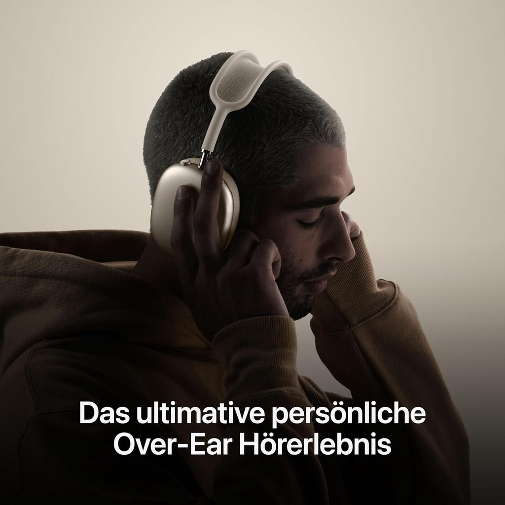 Apple AirPods Max kabellose Kopfhörer, Pro-Level Aktiver Geräuschunterdrückung, Transparenzmodus, personalisiertes 3D Audio, USB-C-Ladecase – Blau