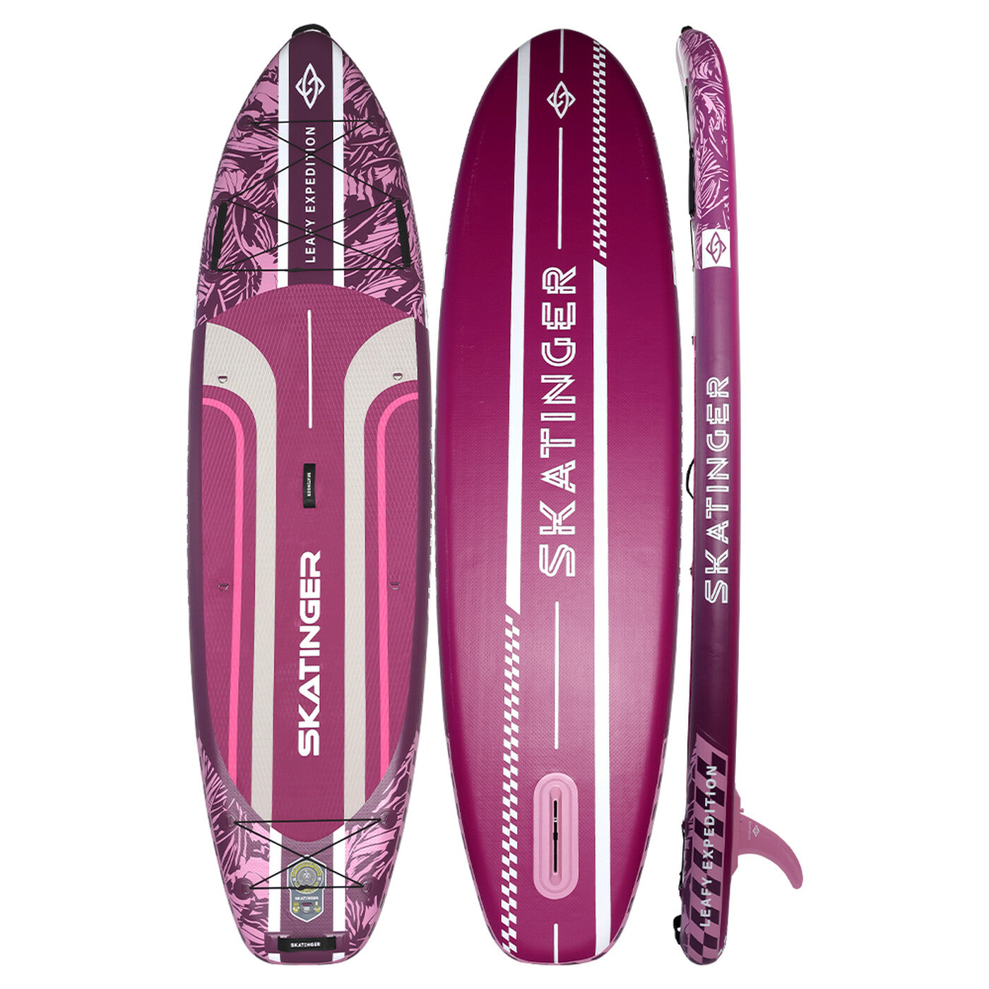 SKATINGER Leafy Expedition pink 11'6"*35"*6"