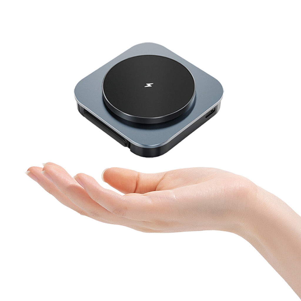 Rexsun 3-in-1 Faltbares Magnetisches Wireless-Ladegerät für MagSafe, Tragbare Schnellladestation für iPhone 16/15/14/13/12 Serie, AirPods Pro/4/3/2 und Apple Watch, T11, Schwarz