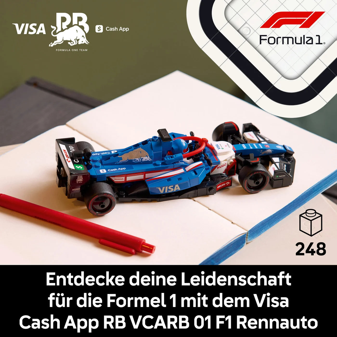 Lego 77246 Speed Champions F1 Visa Cash App