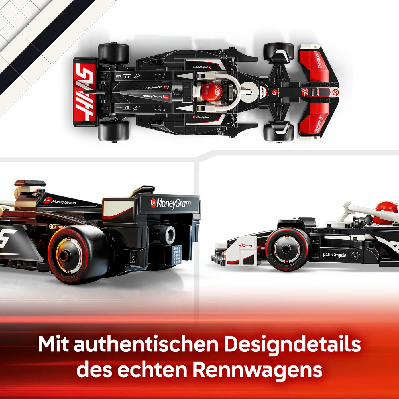 LEGO Speed Champions 77250 MoneyGram Haas F1® Team VF-24 Rennwagen