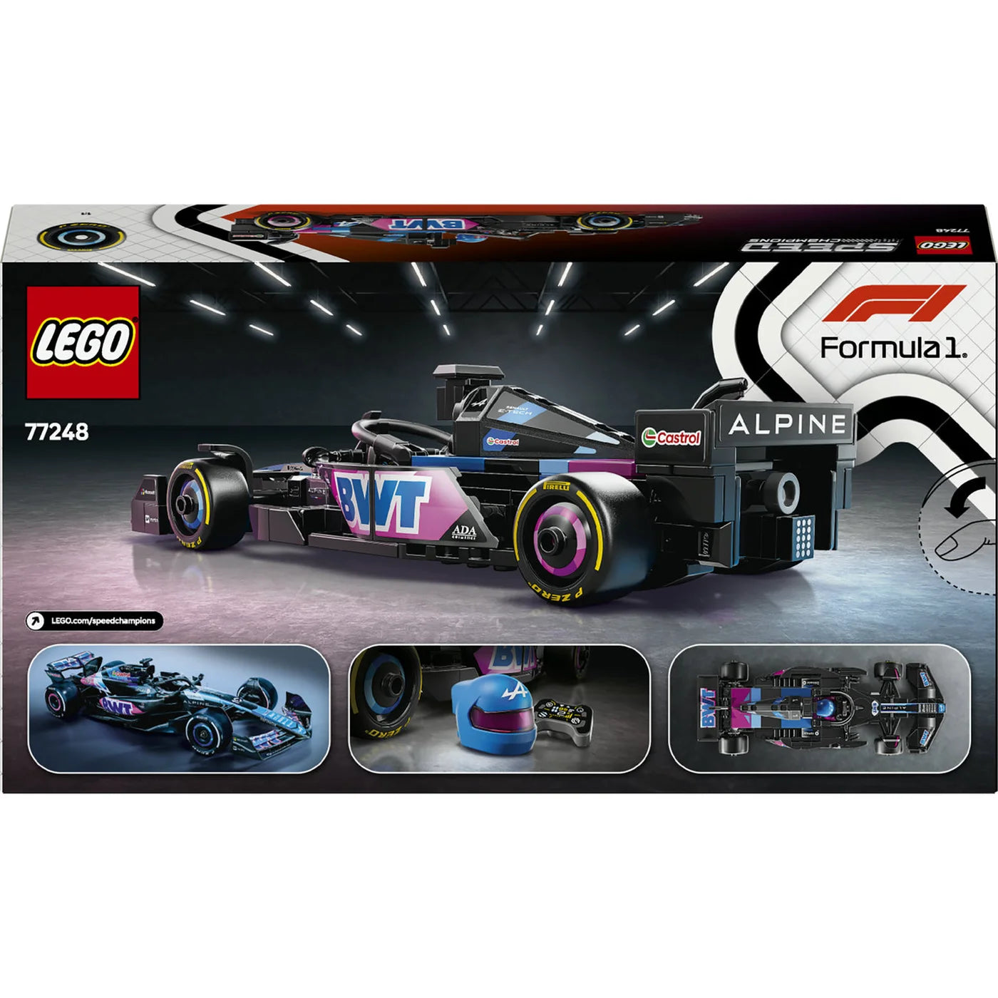 LEGO Speed Champions 77248 BWT Alpine F1 Team A524 Rennwagen Set