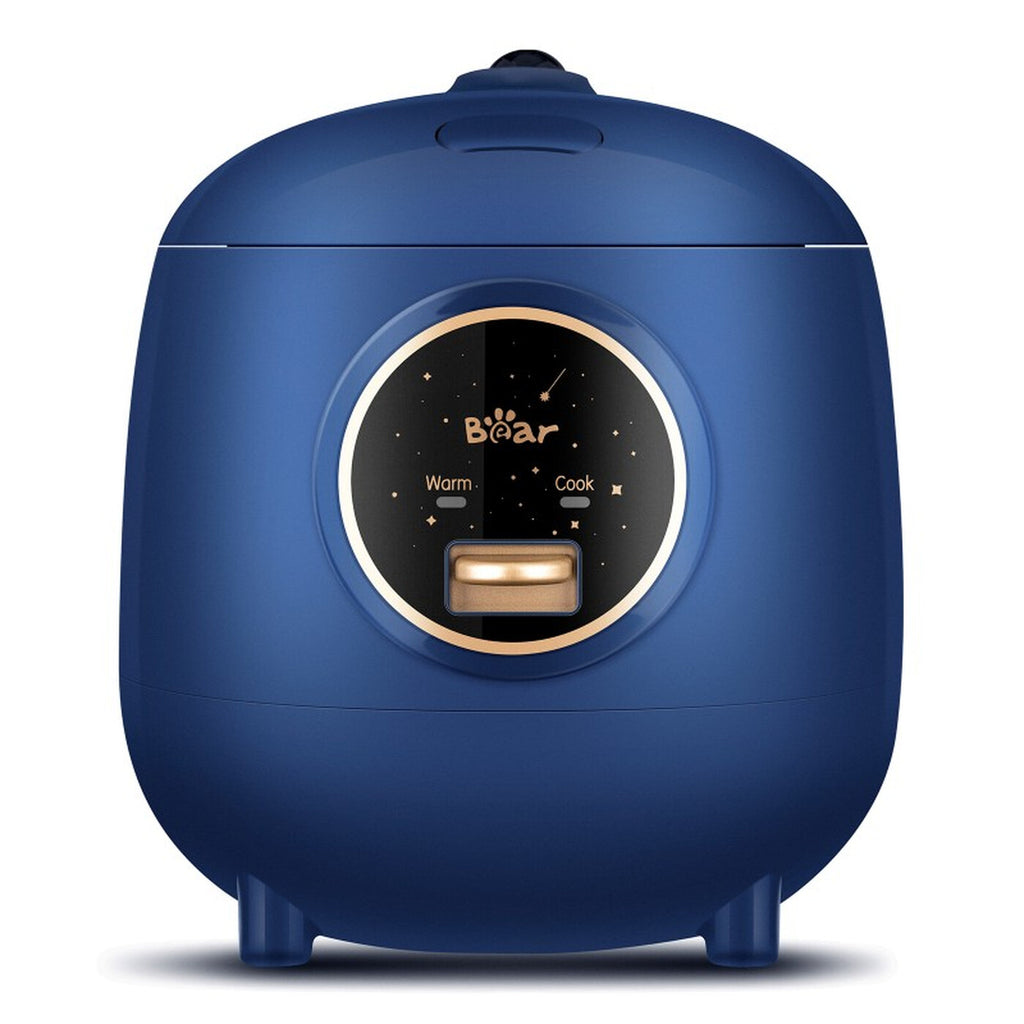 Bear Reiskocher (1,2 l, 200-238W) für 1-2 Personen – mit automatischer Warmhaltefunktion, antihaftbeschichtetem Innentopf und Ein-Knopf-Bedienung