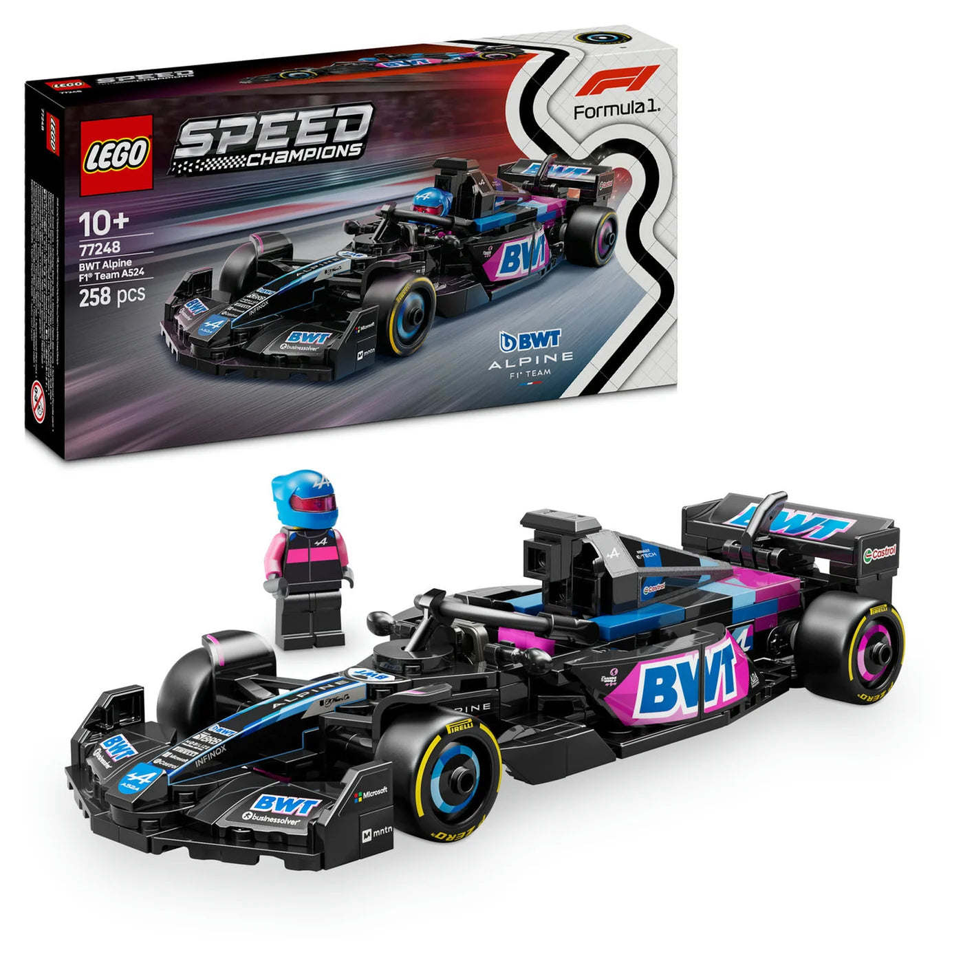 LEGO Speed Champions 77248 BWT Alpine F1 Team A524 Rennwagen Set