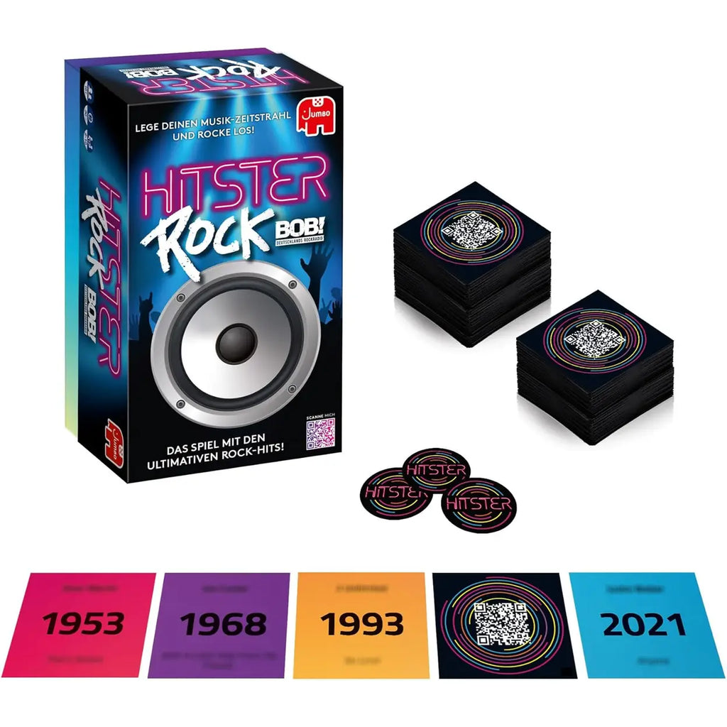 Hitster Rock, ein Party- und Kartenspiel für Erwachsene und Familien - 2 bis 10 Spieler ab 16 Jahren, Deutsch (DE)