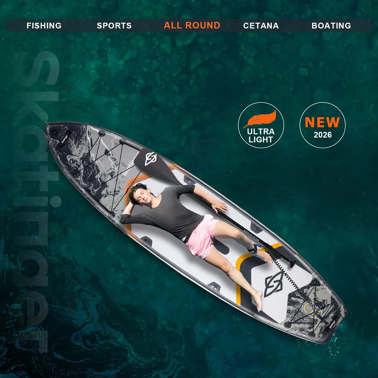 SKATINGER Thor Grau 11'6"*35"*6"