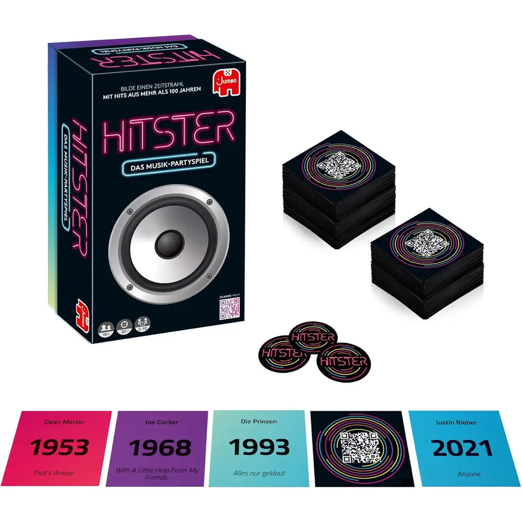 Hitster Original, EIN Party- und Kartenspiel für Erwachsene und Familien - 2 bis 10 Spieler ab 16 Jahren, Deutsch (DE)