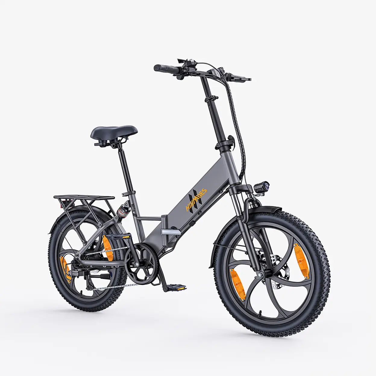 HillMiles Mile 2, faltbares und praktisches Modell, 250 W Motor, 36 V 13 Ah Lithium-Akku, 20 Zoll Fat Tires, geeignet für das