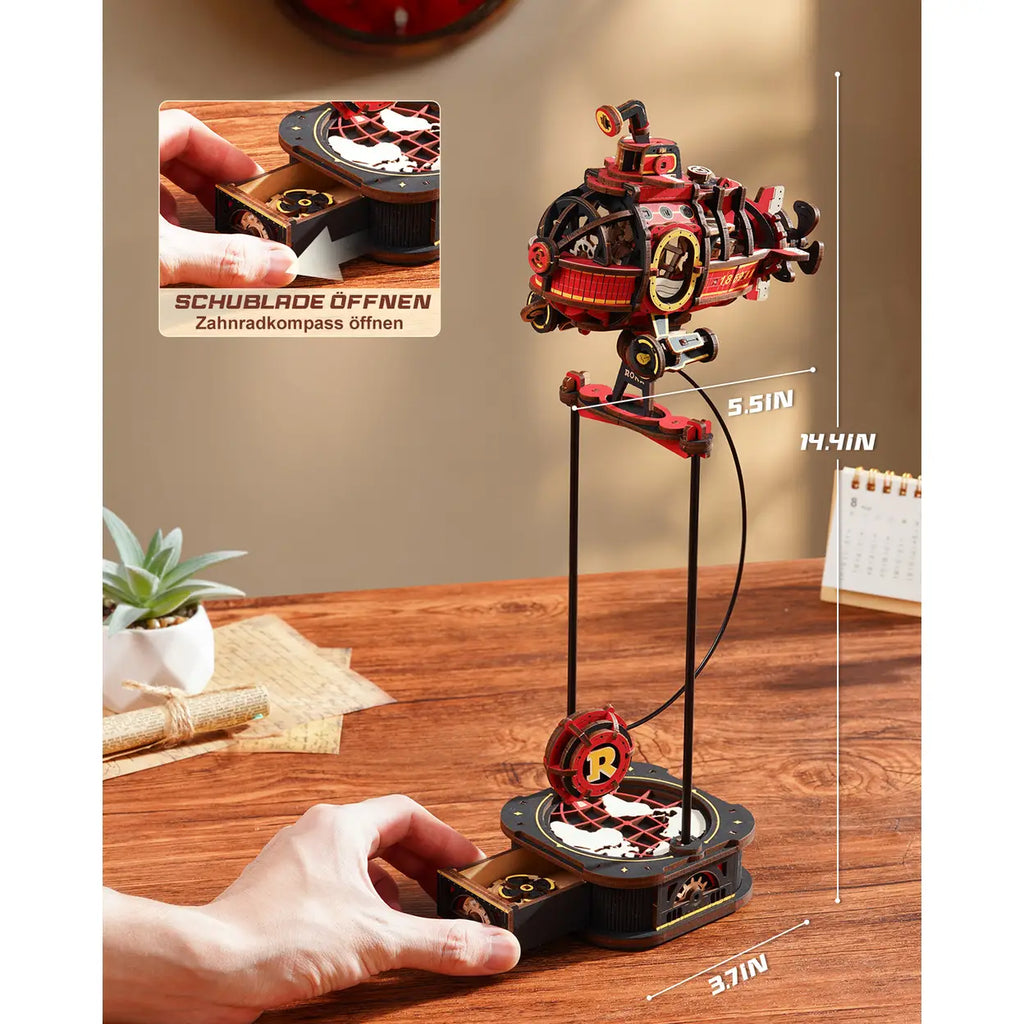 ROKR Gravity Swing Serie 3D-Holzpuzzles Modellbausätze, 228-teiliges motorloses Balancierspielzeug, STEM-Bauset für Jugendliche