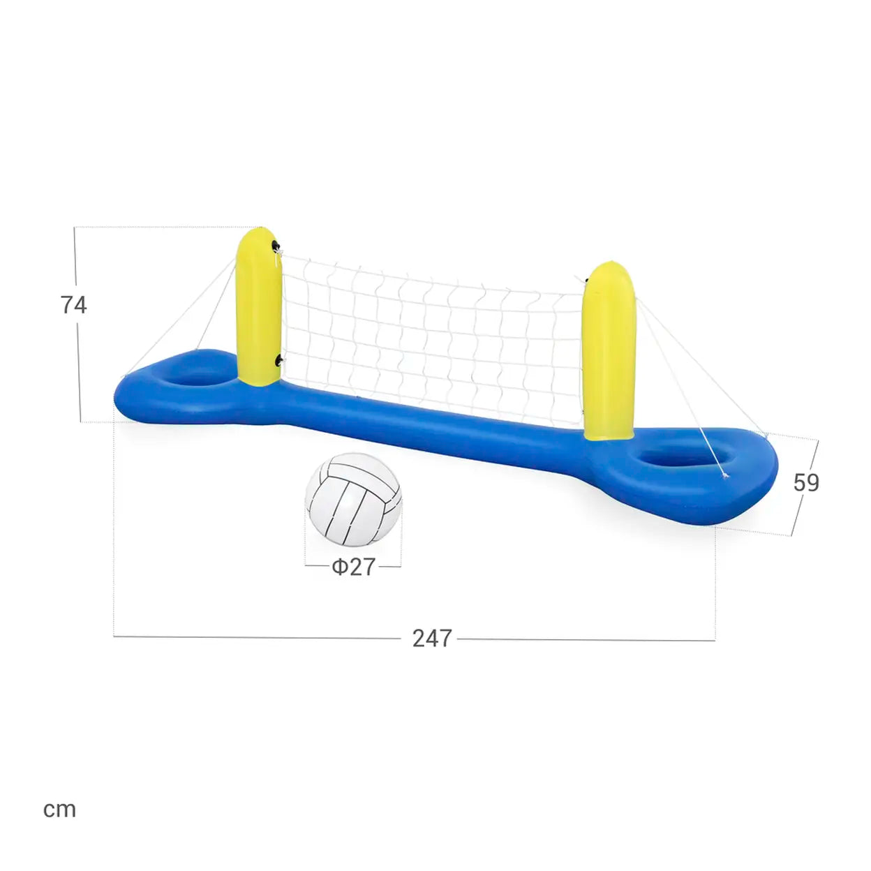 Bestway 8,3 Zoll x 25 Zoll/2,52 m x 64 cm Volleyball-Set