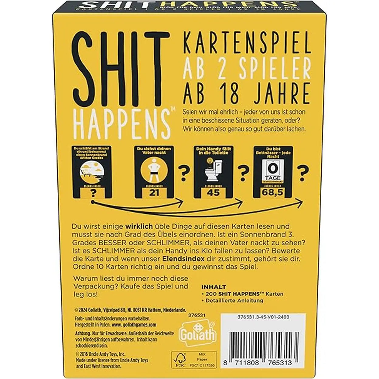 Verdammt Nochmal, Kartenspiel für Erwachsene, Partyspiel, hochwertige Spielkarten, ab 18 Jahren [deutsche Sprachversion]