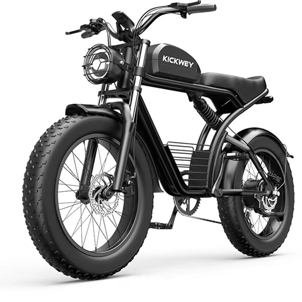 KICKWEY K7 E-Bike für Erwachsene, 250 W Motor, 48 V 23 Ah Akku, 20 Zoll Fat Tires, Herren, All-Terrain Elektrofahrrad