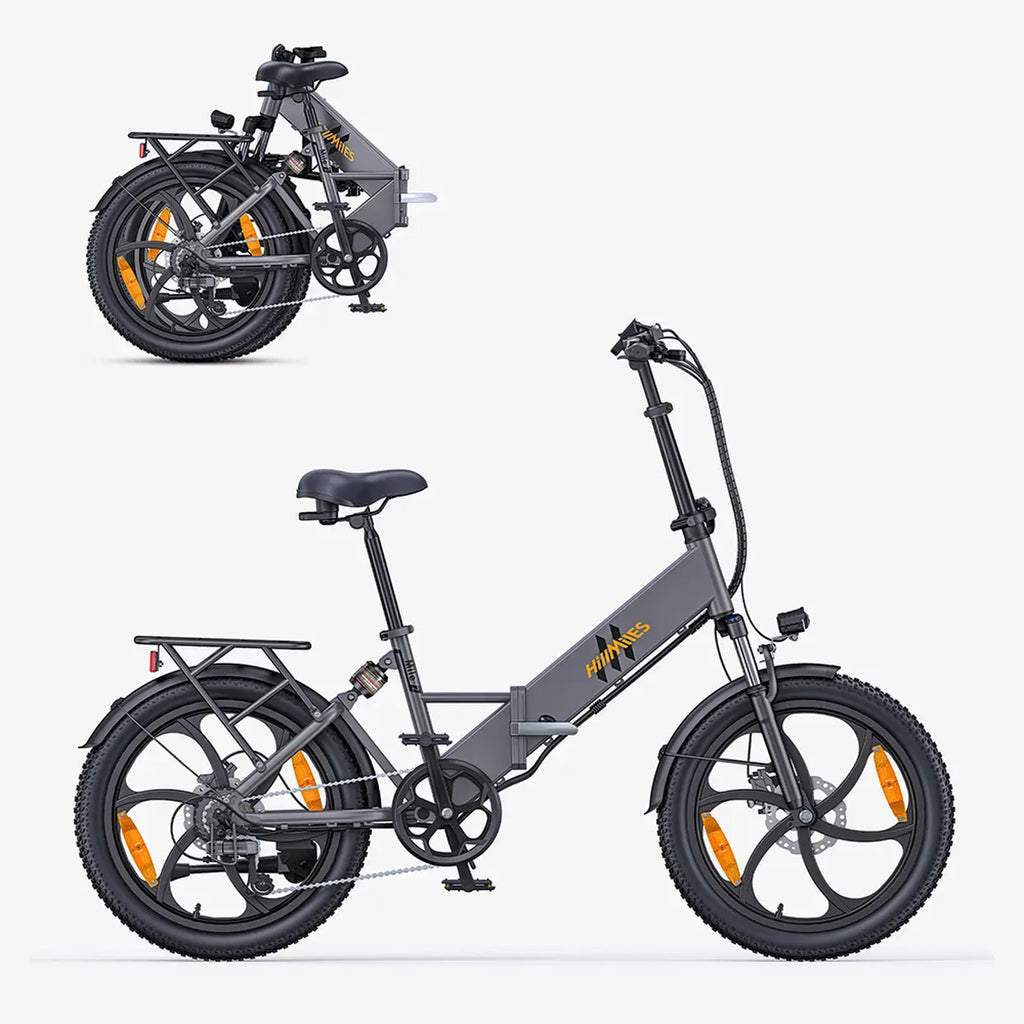 HillMiles Mile 2, faltbares und praktisches Modell, 250 W Motor, 36 V 13 Ah Lithium-Akku, 20 Zoll Fat Tires, geeignet für das