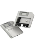 Hagibis m2 ssd gehäuse im Floppy-Design, USB 3.2 Gen2 10 Gbit/s NVMe PCIe M.2 2230/2242 externes Festplattengehäuse für MacBook, Laptop, iPad, Android, ssd iPhone 17 16 15 Pro Max(Grau)