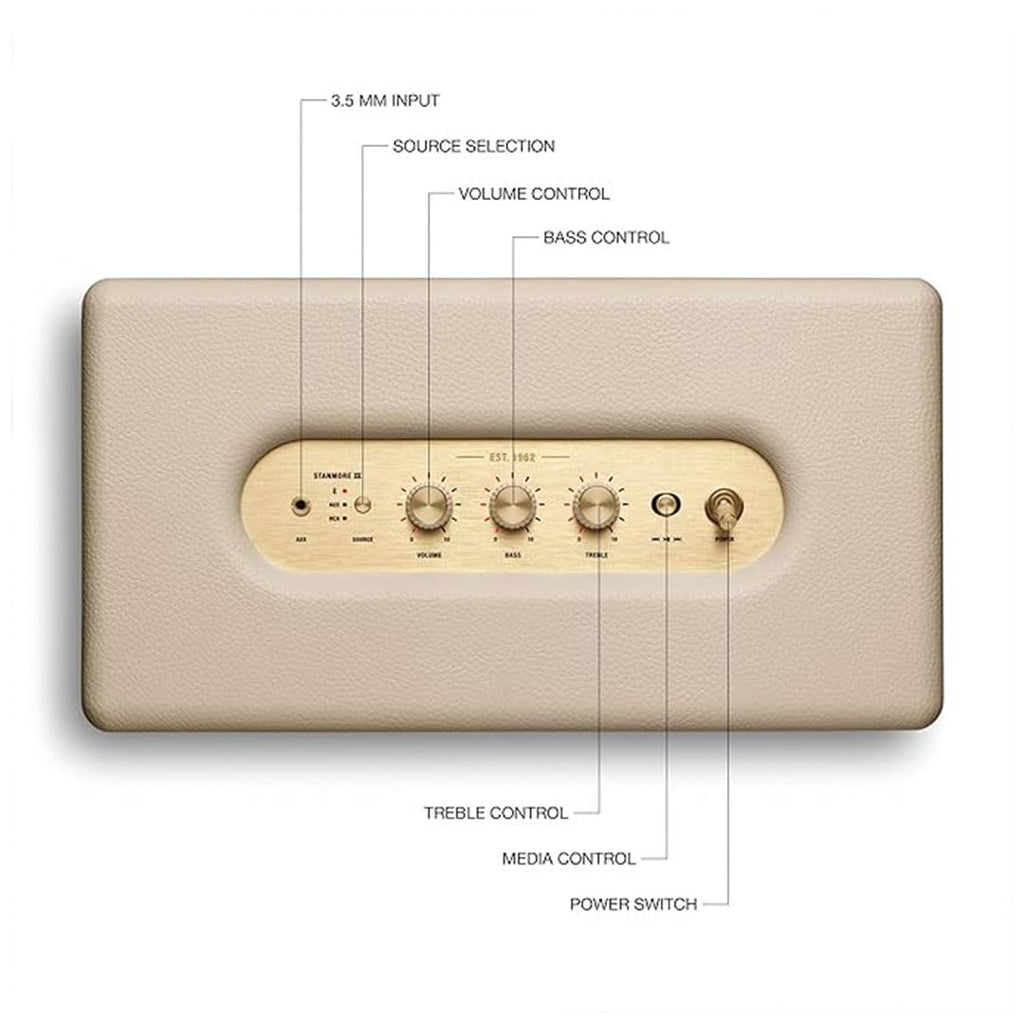 Marshall Stanmore III Bluetooth Lautsprecher - Crème