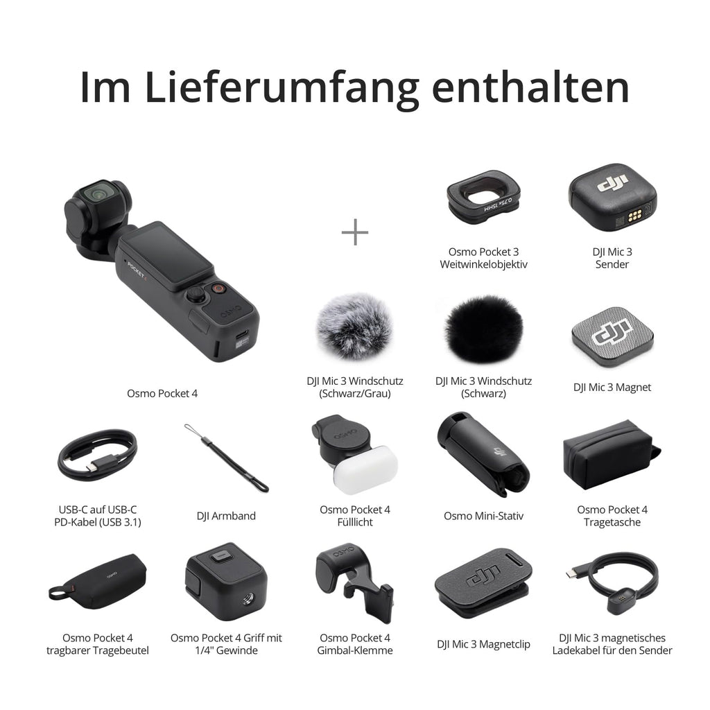 DJI Osmo Pocket 4 Kreativ Combo