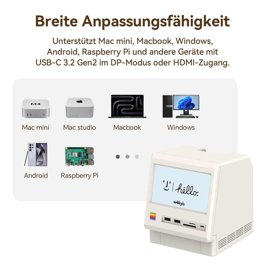 Wokyis M5 Retro-Dockingstation für Mac mini M4