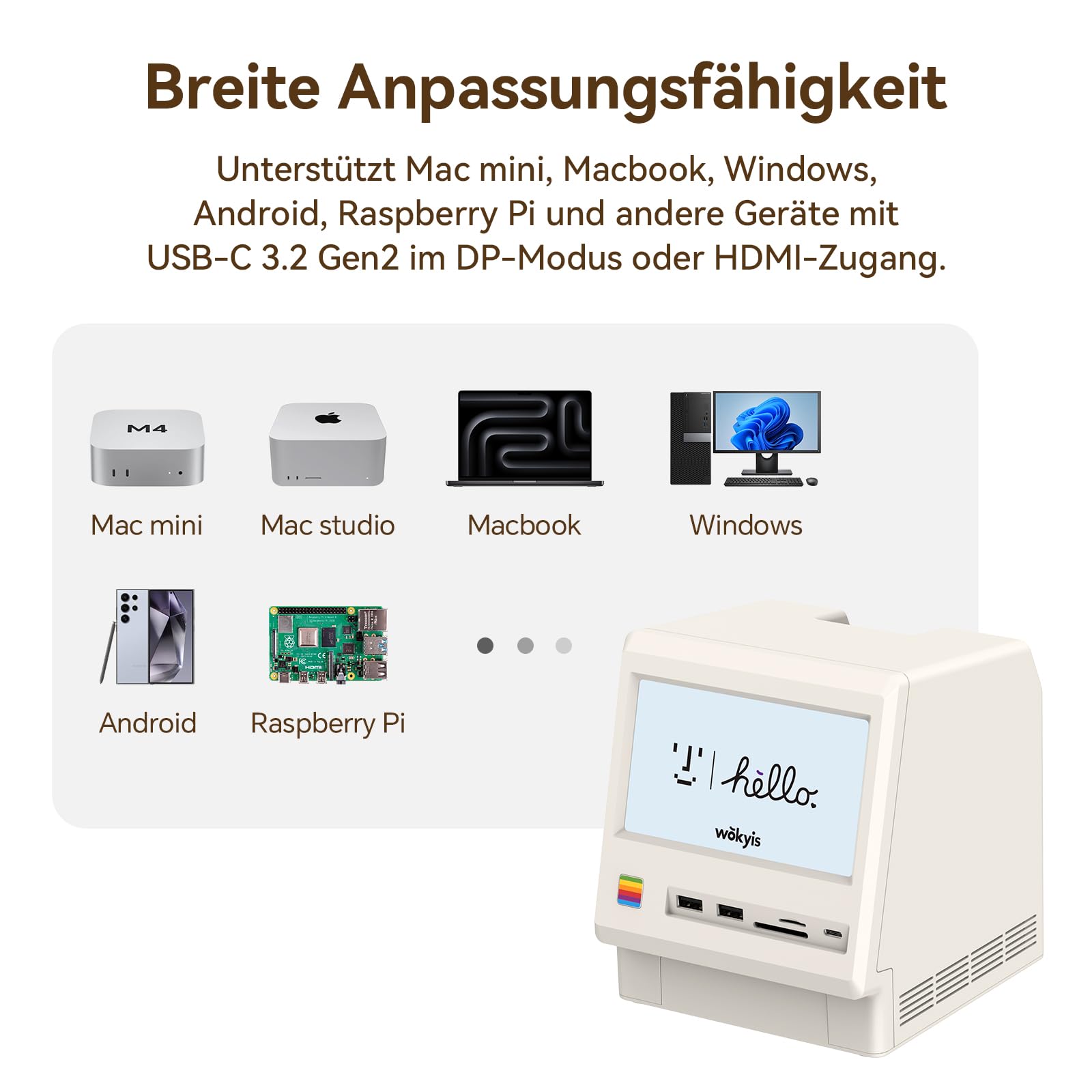 Wokyis M5 Retro-Dockingstation für Mac mini M4