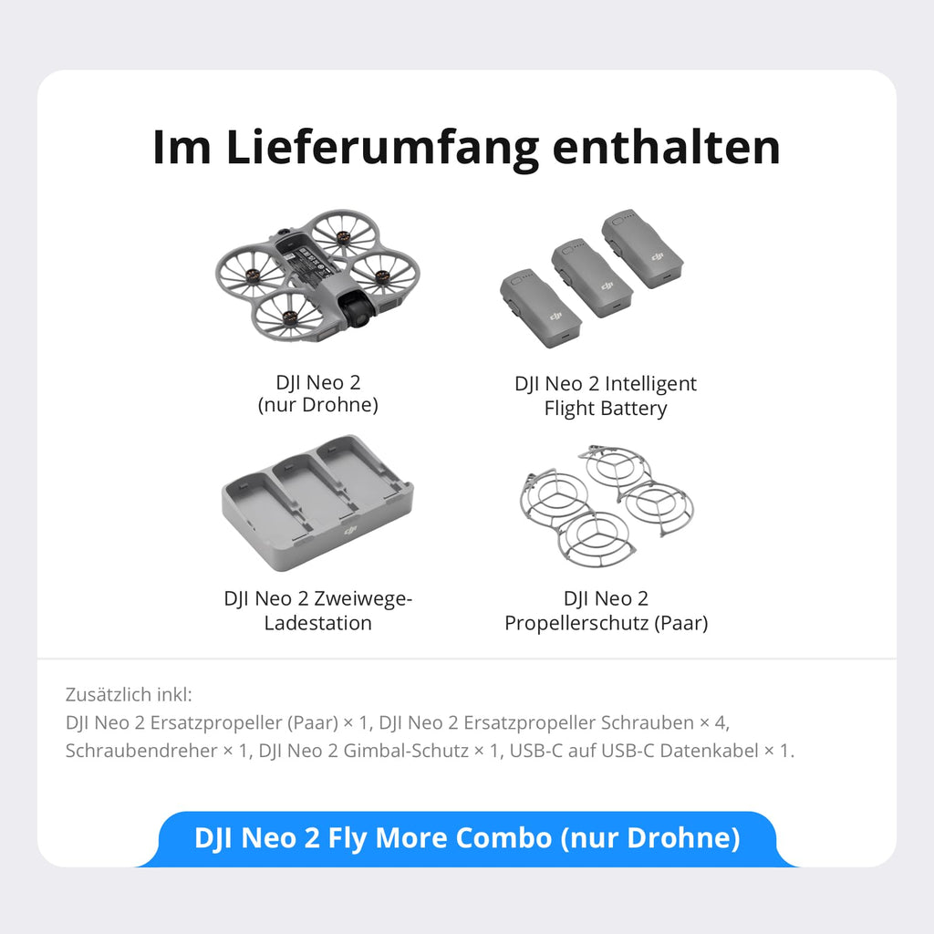 DJI Neo 2 Fly More Combo (nur Drohne) - 3 Akkus