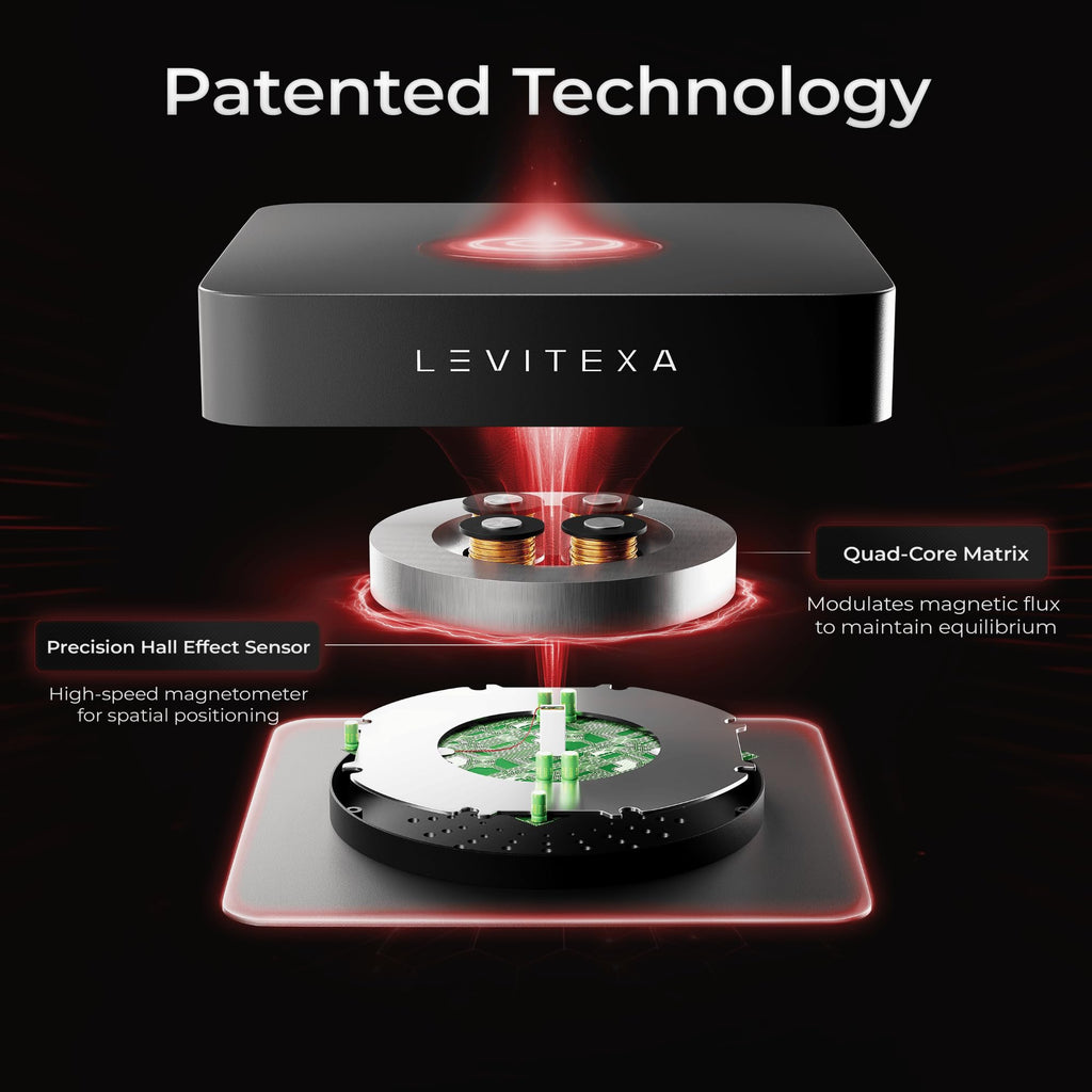 Levitating display with magnetic levitation function for figures and toys
