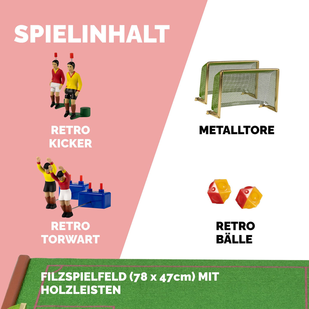 TIPP-KICK Spiel Retro Edition Tischfußball-Set