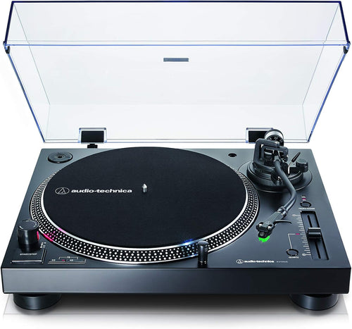 Audio-Technica LP120XUSBBK Direktangetriebener Plattenspieler (Analog und USB) schwarz
