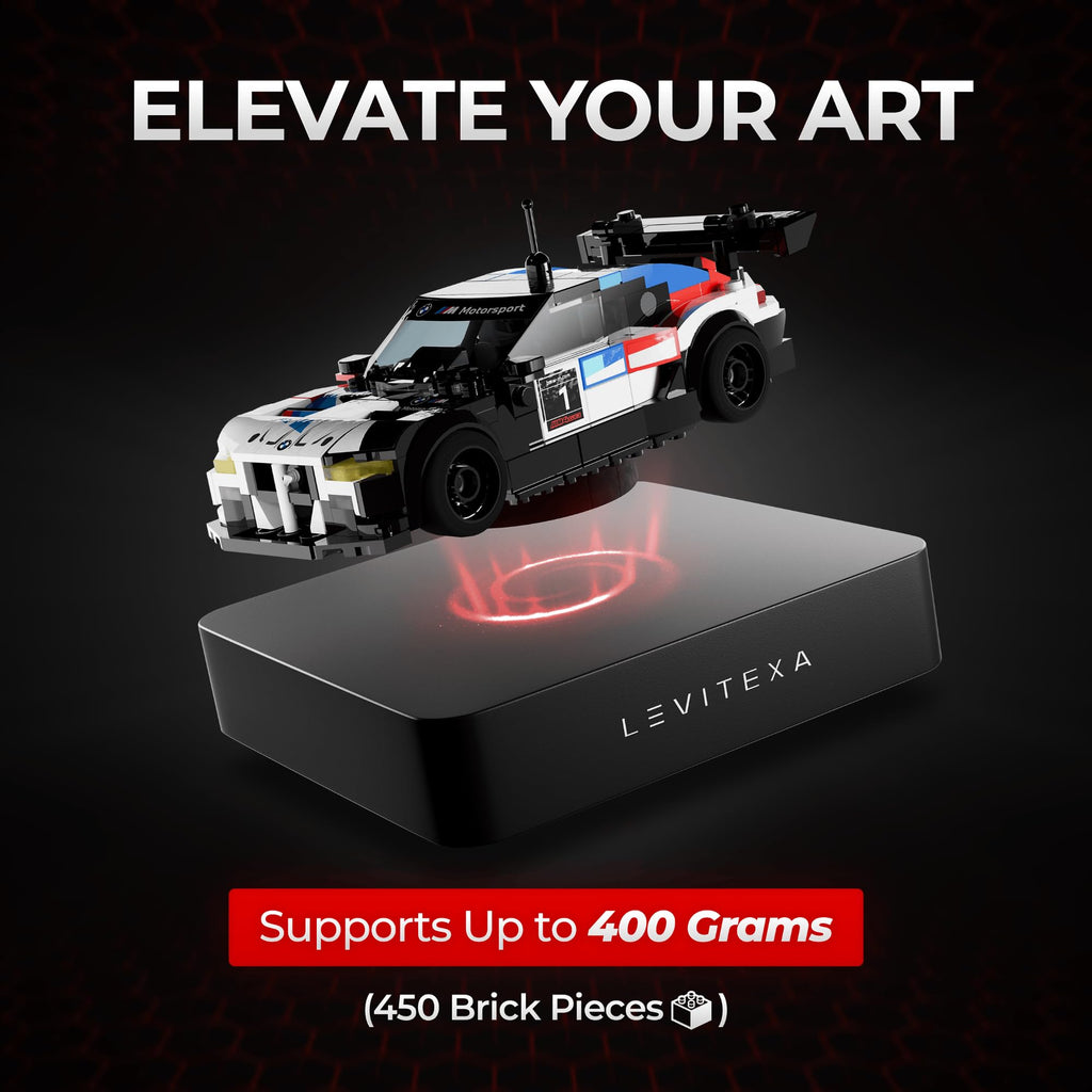 Levitating display with magnetic levitation function for figures and toys