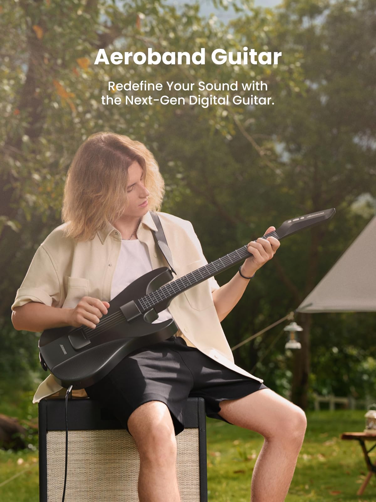 AeroBand Gitarrenlose Akustik-Elektro-Reisegitarre