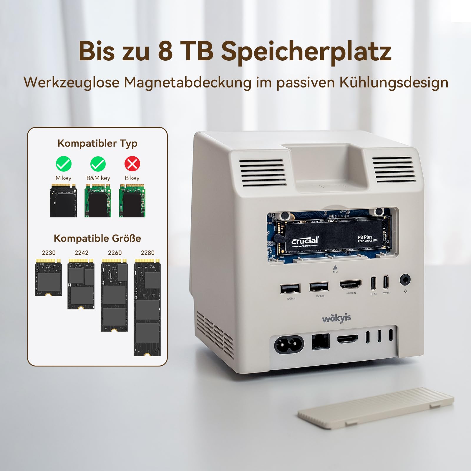 Wokyis M5 Retro-Dockingstation für Mac mini M4