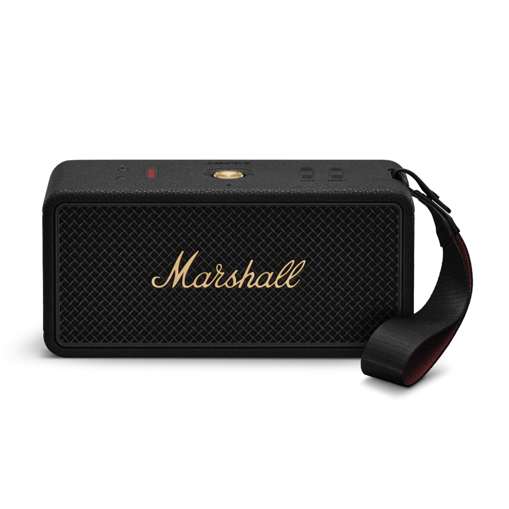 Marshall Middleton II Bluetooth Tragbarer Bluetooth-Lautsprecher – Schwarz und Messing