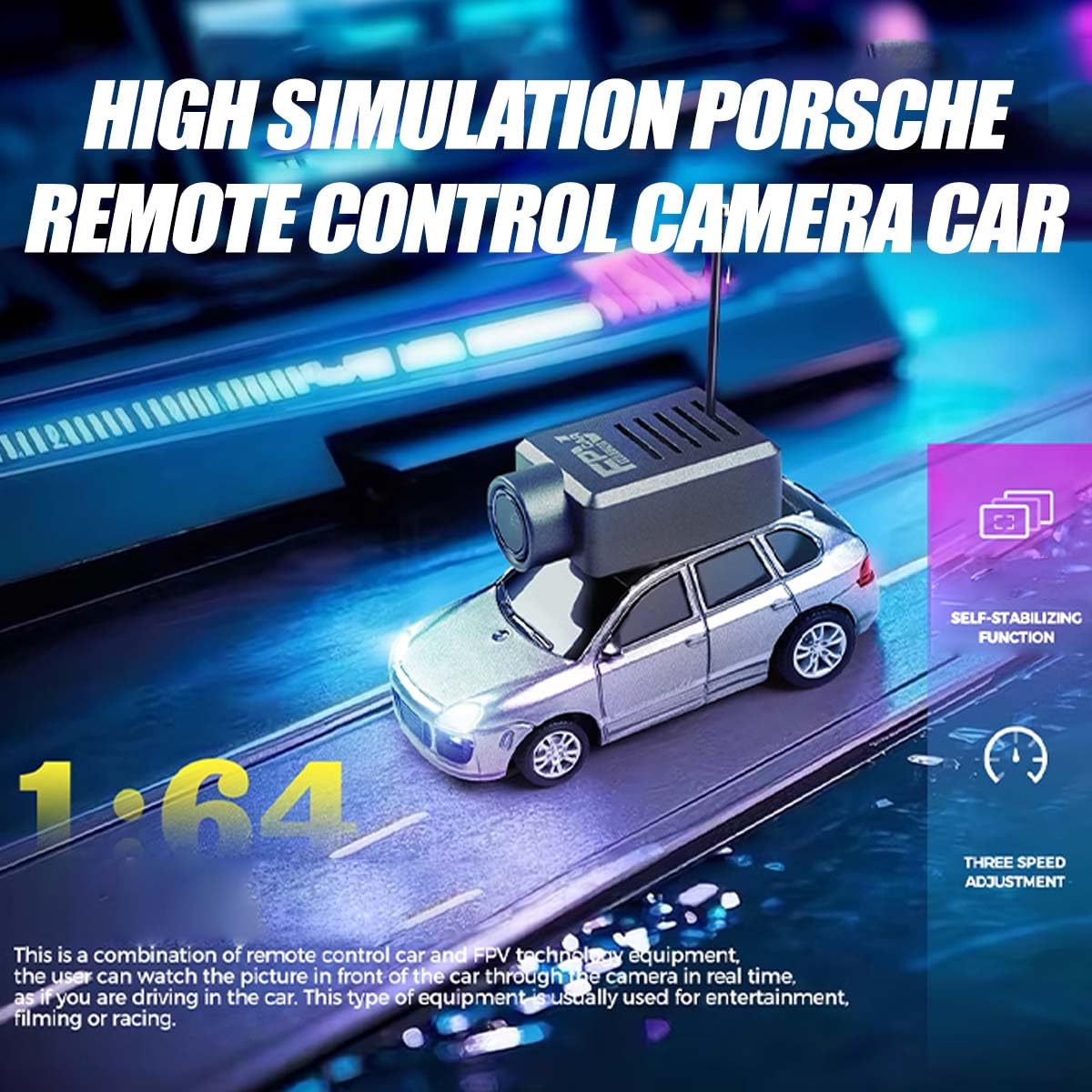 Min RC Auto mit Kamera, WL 1/64