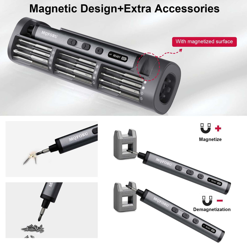 Electric Screwdriver Set with 72 Magnetic Bits