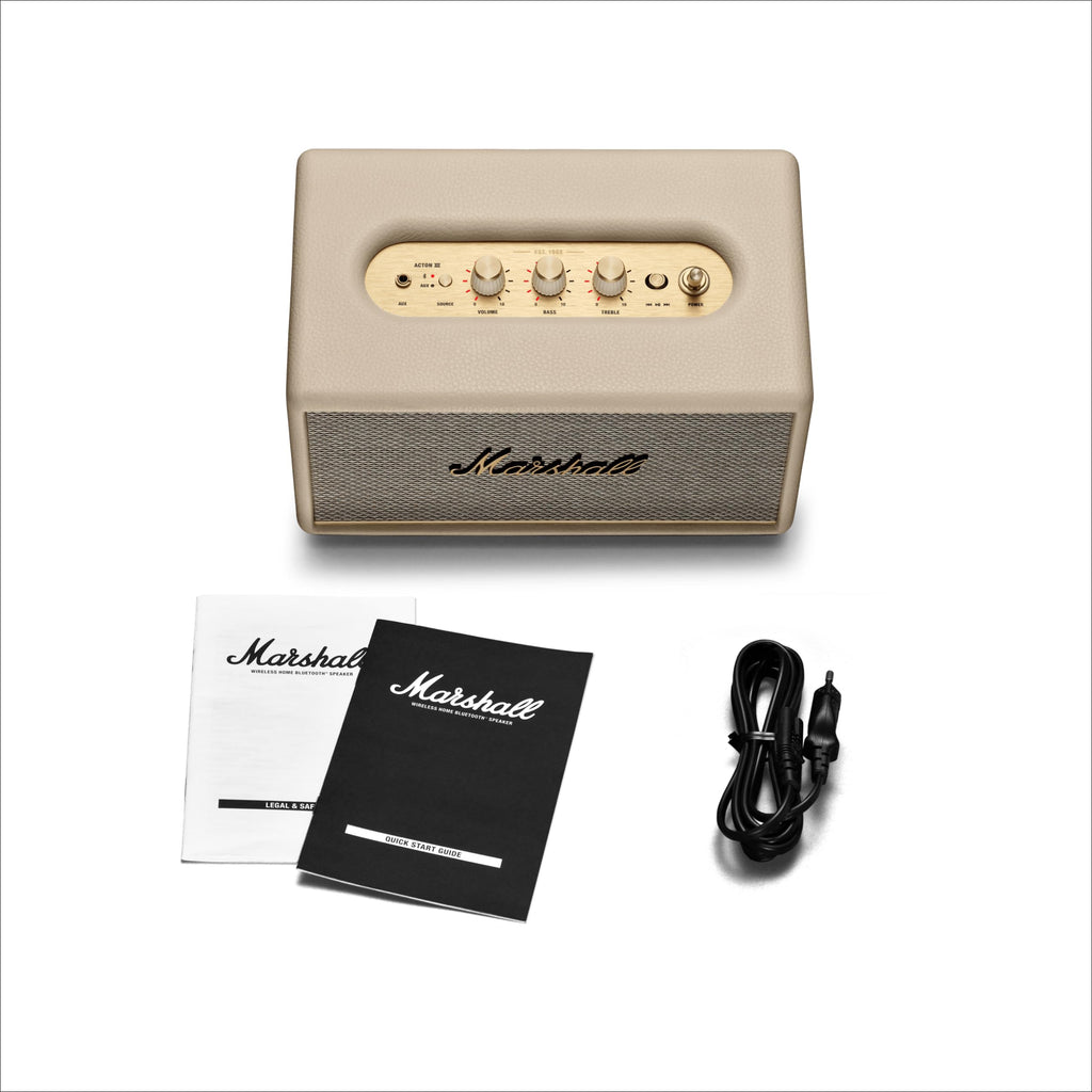 Marshall Acton III Bluetooth Lautsprecher, kabellos – Crème