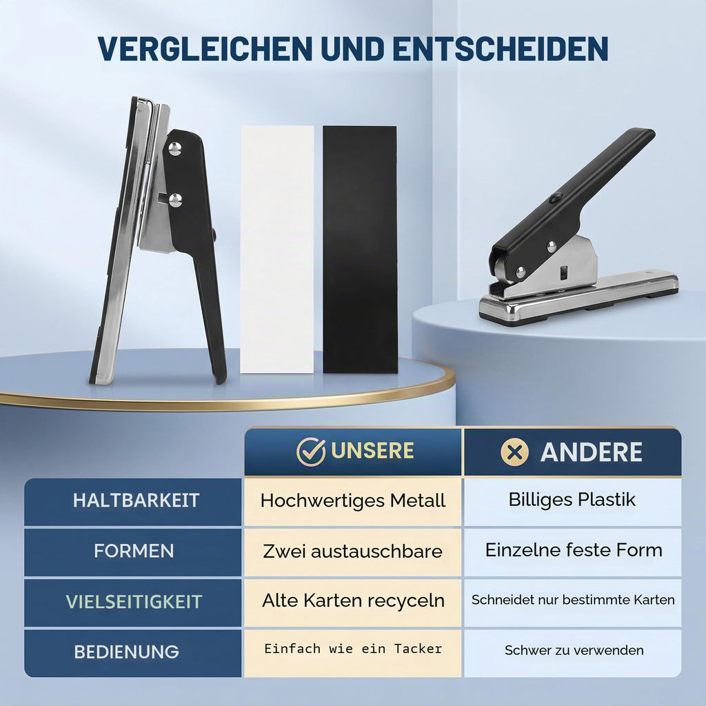 Plektrum-Locher, DIY Gitarren-Pick-Cutter-Maker, Plektrum-Lochstanzer mit 2 Formen, schwarz