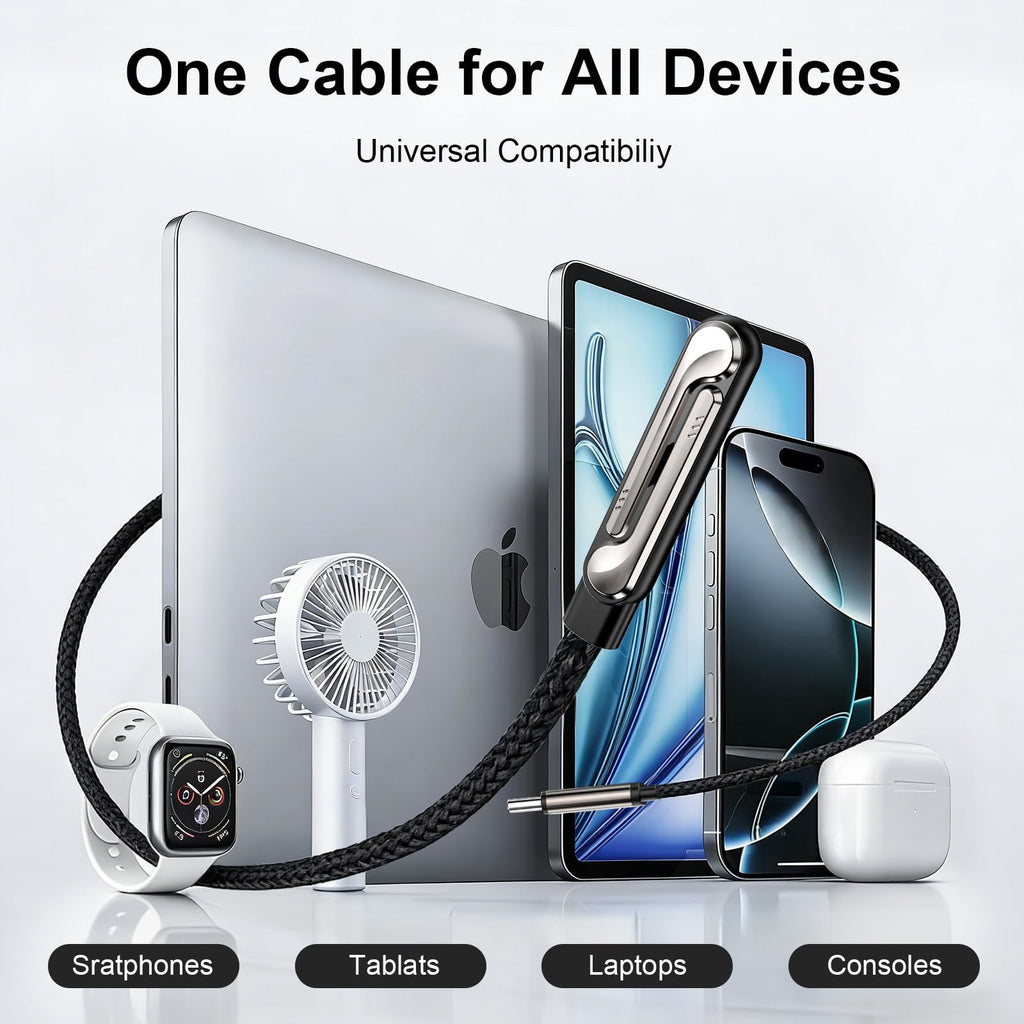 Fast Charging Cable with Metal Stand