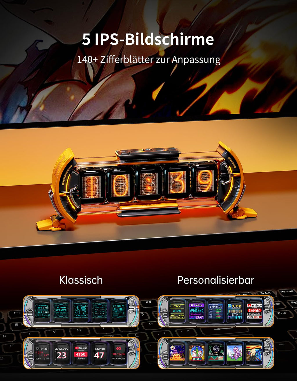 Divoom Times Gate – Cyberpunk-Gaming-Digitaluhr