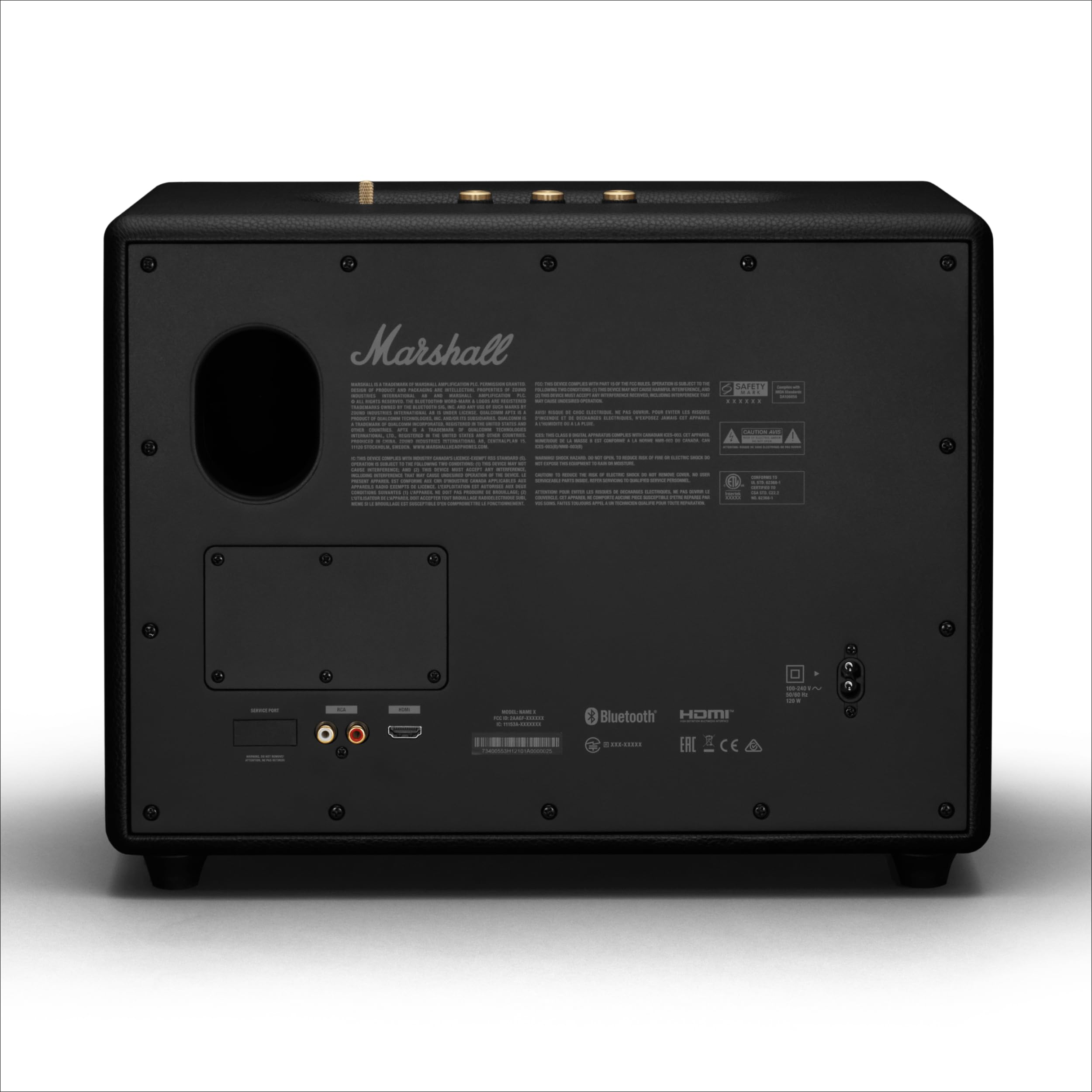 Marshall Woburn III Bluetooth-Lautsprecher, Kabellos – Schwarz