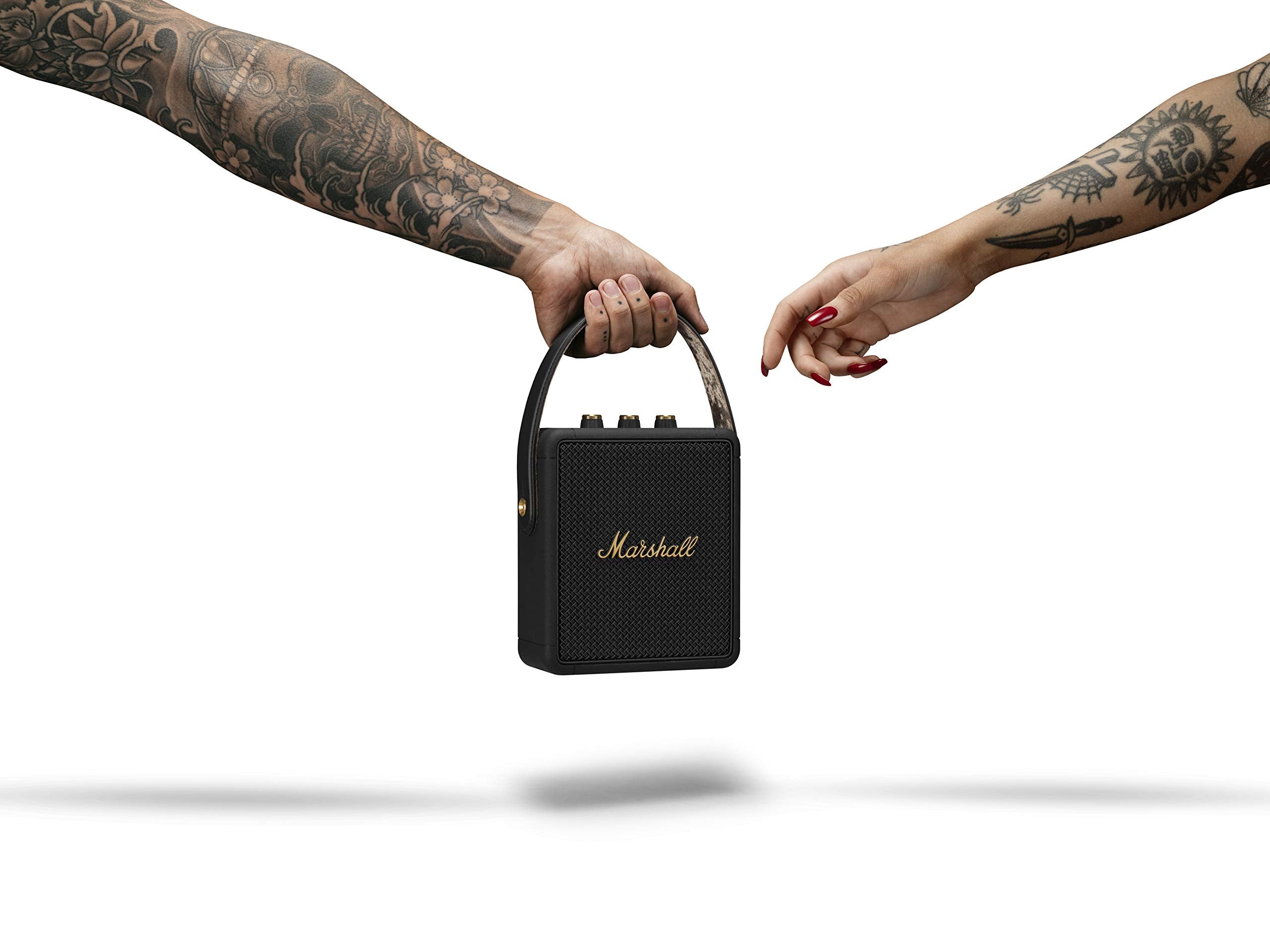 Marshall Stockwell II Portable Bluetooth Speaker - Black&Brass