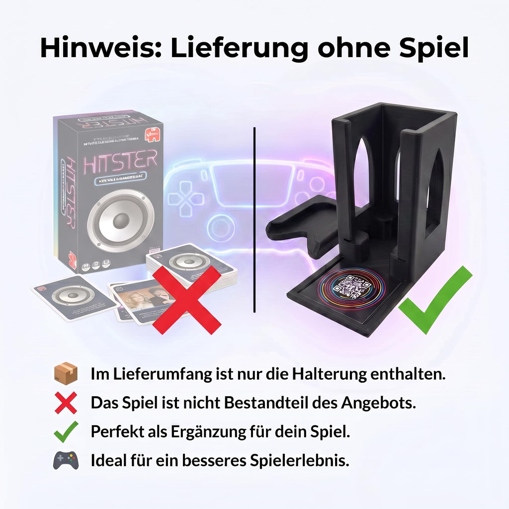 Smartphone Ständer mit Kartenfach für Hitster