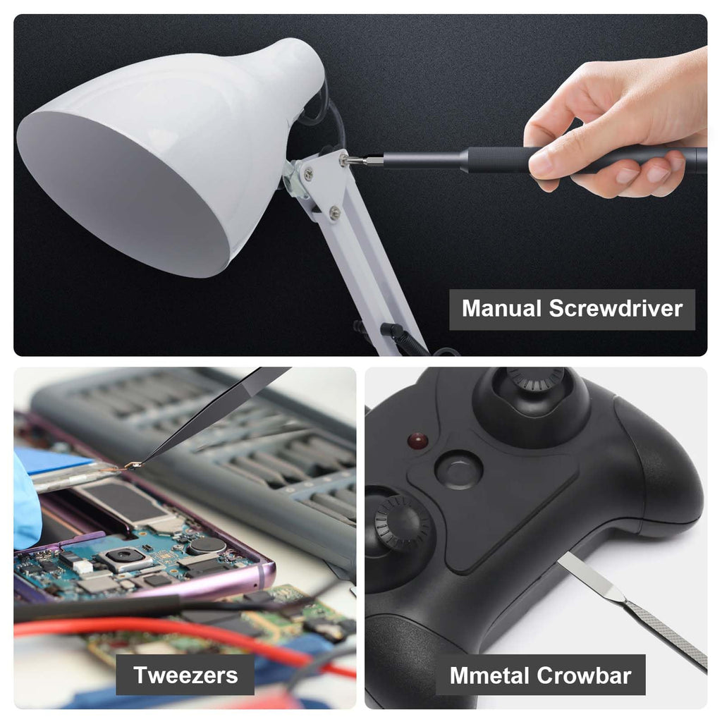 Electric Screwdriver Set with 72 Magnetic Bits