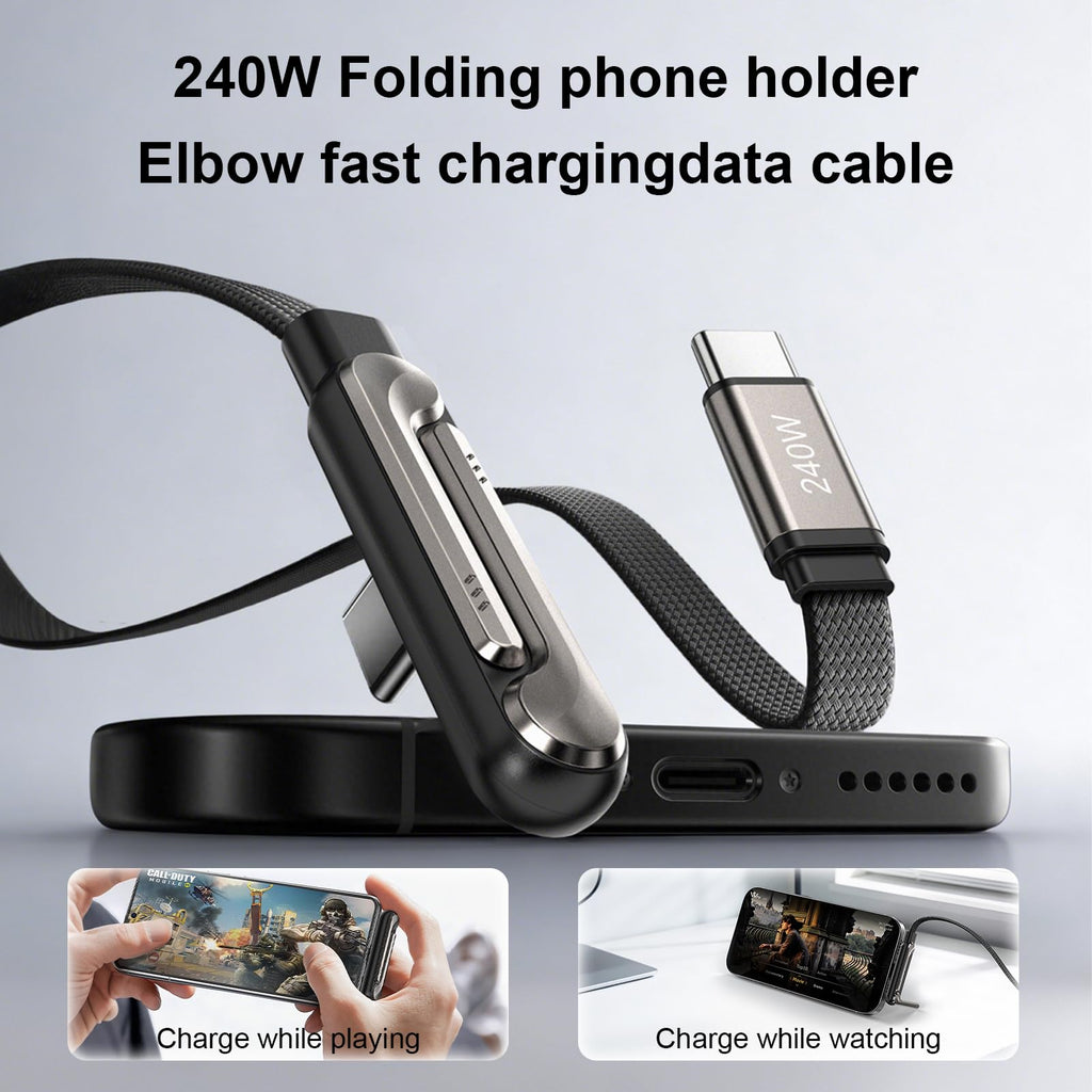 Fast Charging Cable with Metal Stand
