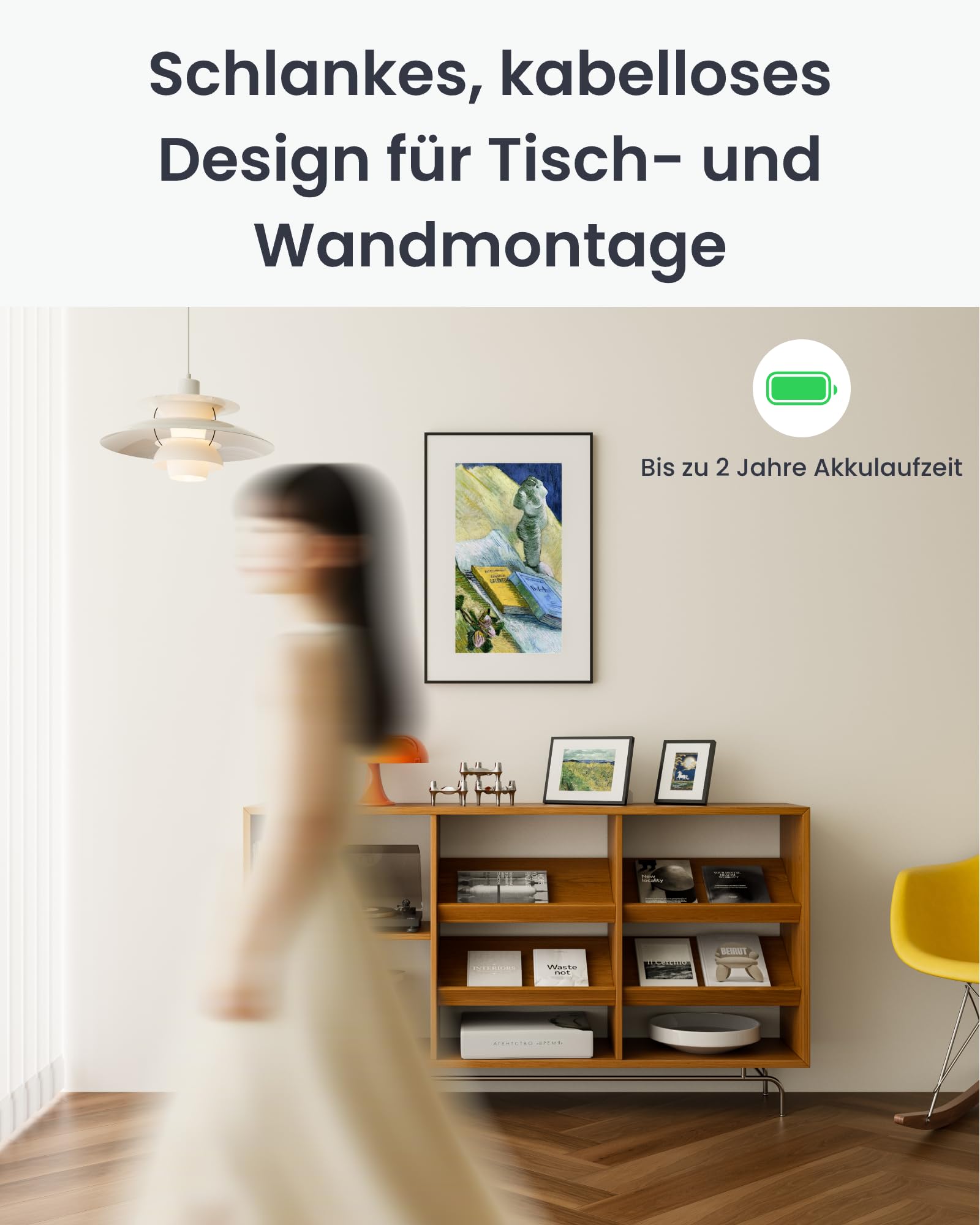 SwitchBot KI Art Frame 13.3'', Kabellos Digitaler Bilderrahmen