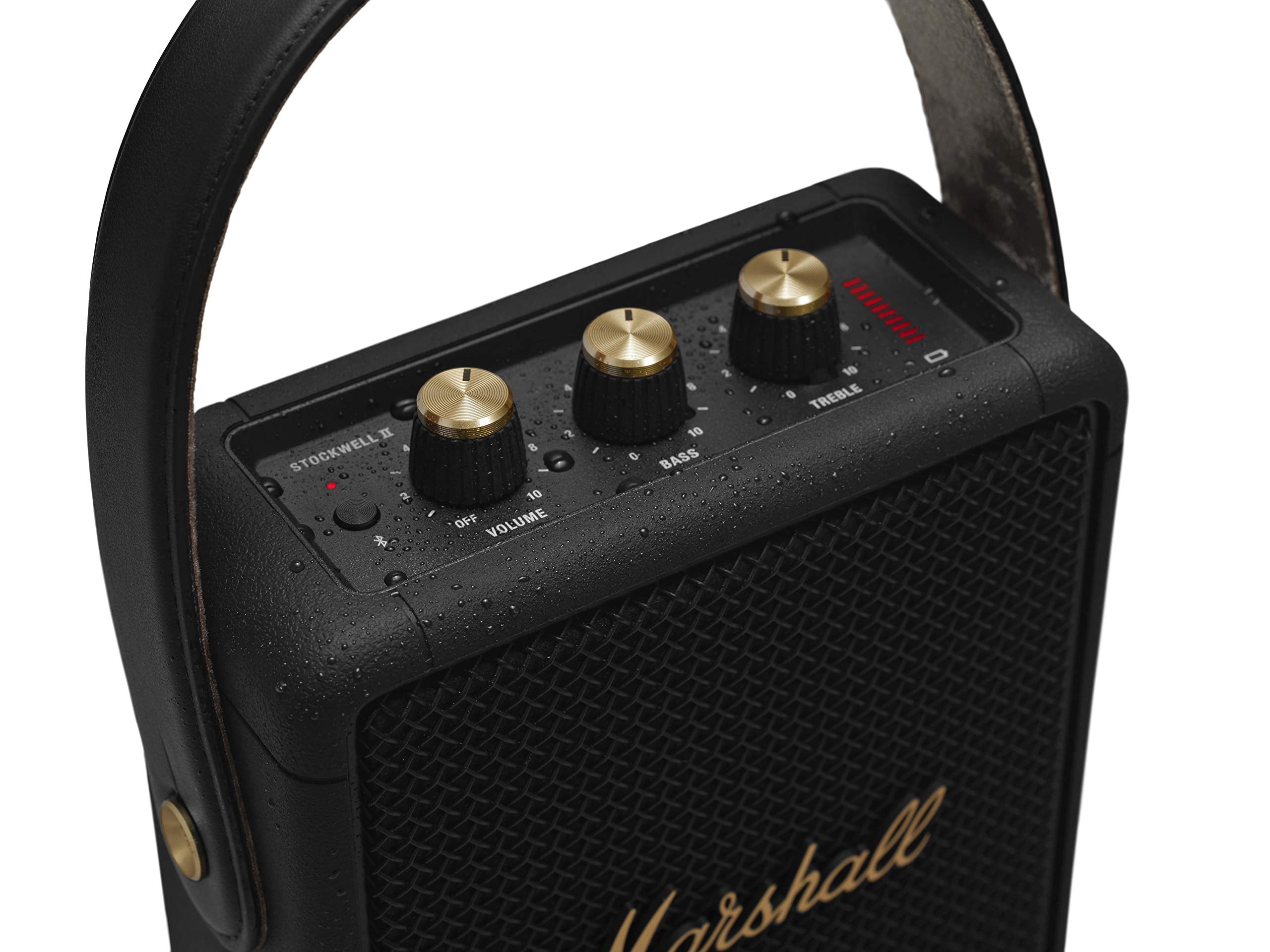 Marshall Stockwell II Portable Bluetooth Speaker - Black&Brass