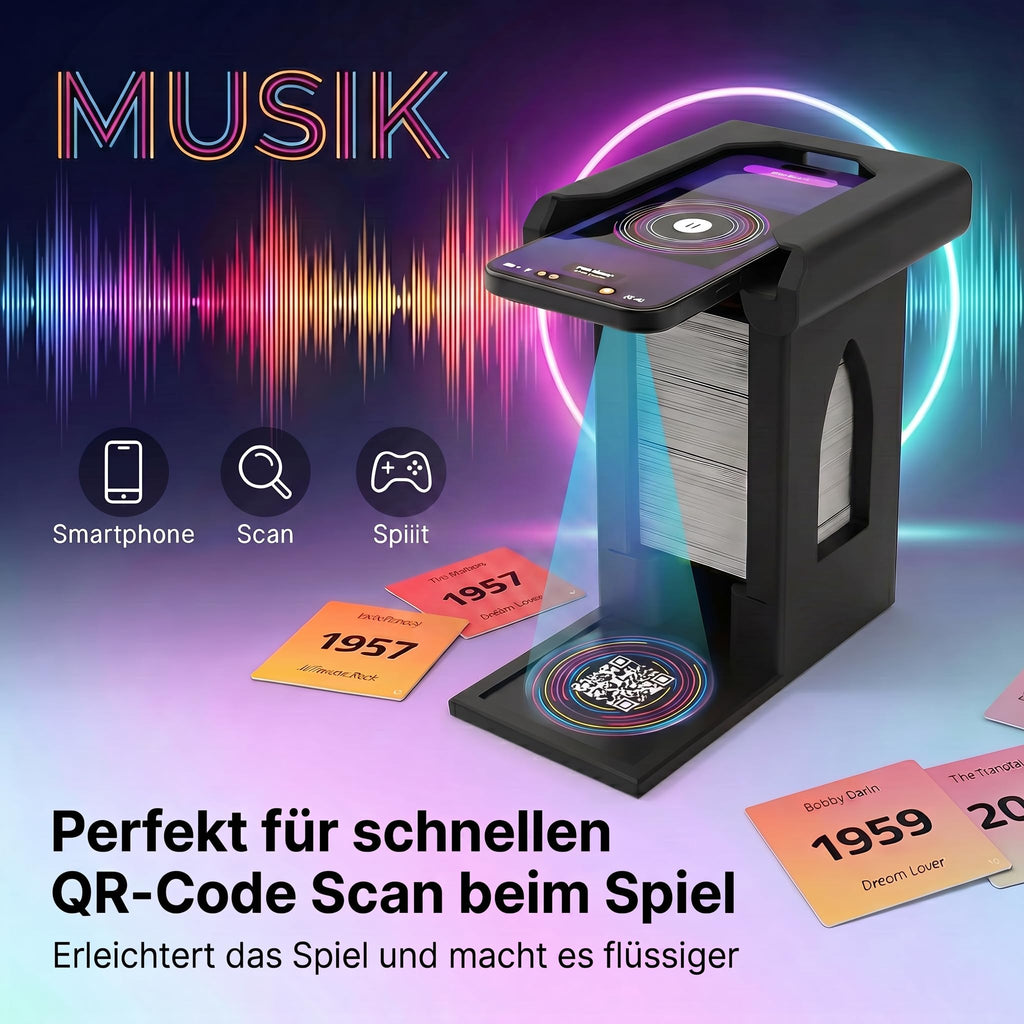 Smartphone Ständer mit Kartenfach für Hitster