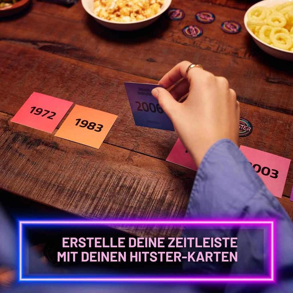 Hitster Original, EIN Party- und Kartenspiel für Erwachsene und Familien - 2 bis 10 Spieler ab 16 Jahren, Englisch sprachig (UK), 12x21x7,5