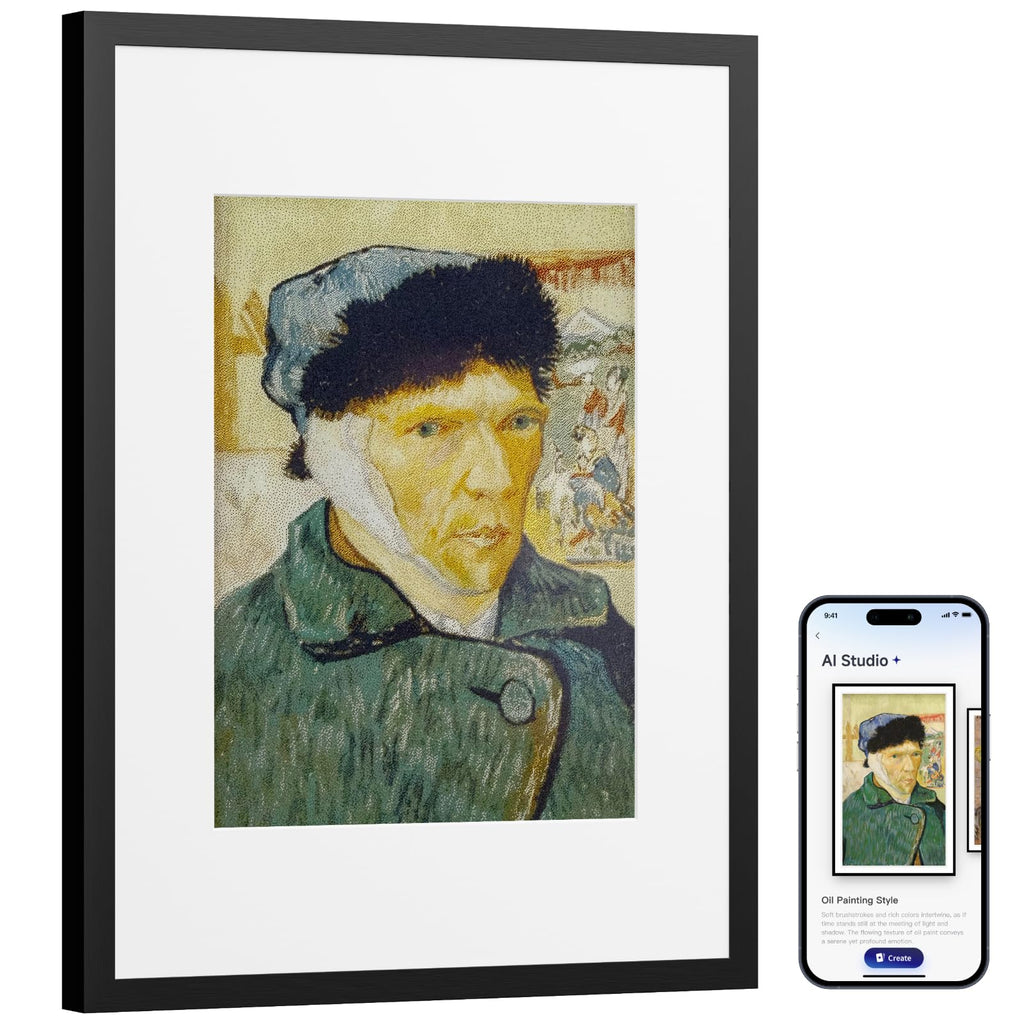 SwitchBot KI Art Frame 13.3'', Kabellos Digitaler Bilderrahmen