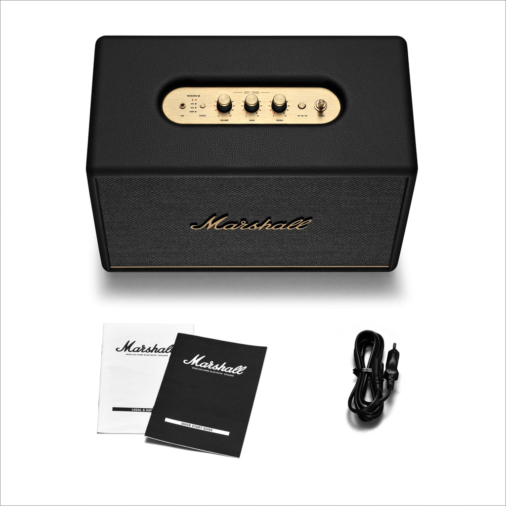 Marshall Woburn III Bluetooth-Lautsprecher, Kabellos – Schwarz