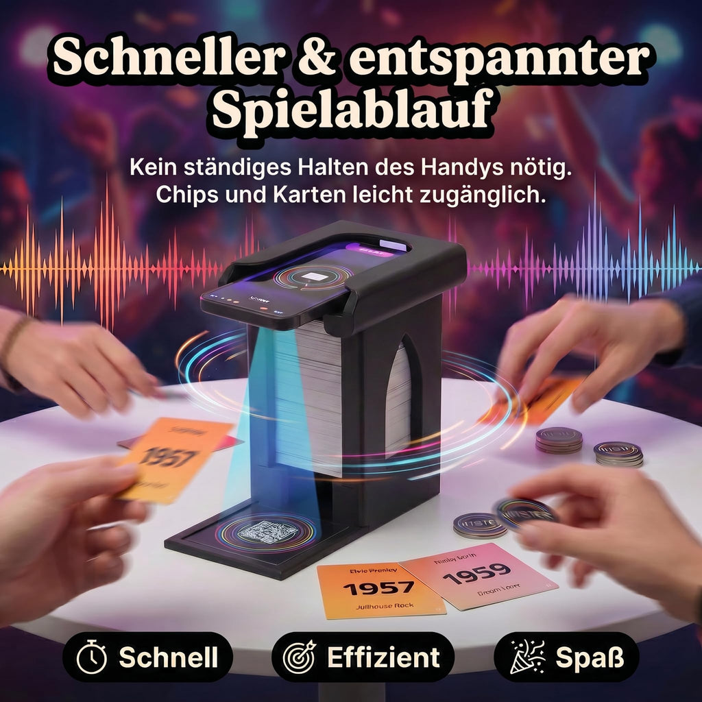 Smartphone Ständer mit Kartenfach für Hitster